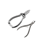 Toe Nail Clipper Cutter Set of 2 Barrel Spring & Cuticle Nipper